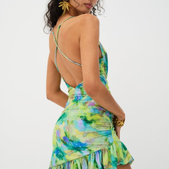 NWT Aster Mini Dress For Love & Lemons - Picture 2 of 7